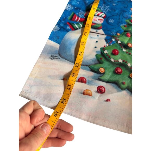 Garden Flag - Christmas Cheer Snowman Print Flag18"x27" - Picture 4 of 6